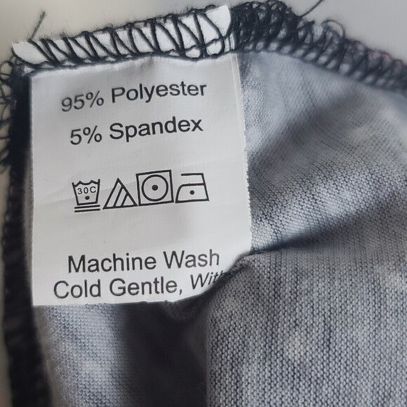 Shein Galaxy Paint Spill Short Sleeve Cold Shoulder Shirt 8/10 - Picture 8 of 9